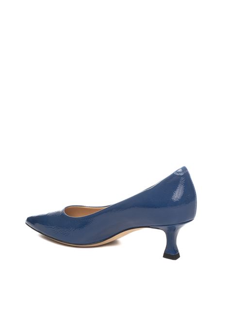 Blue leather décolleté FRANCO RUSSO | 1701SNAPLAK-NAVY